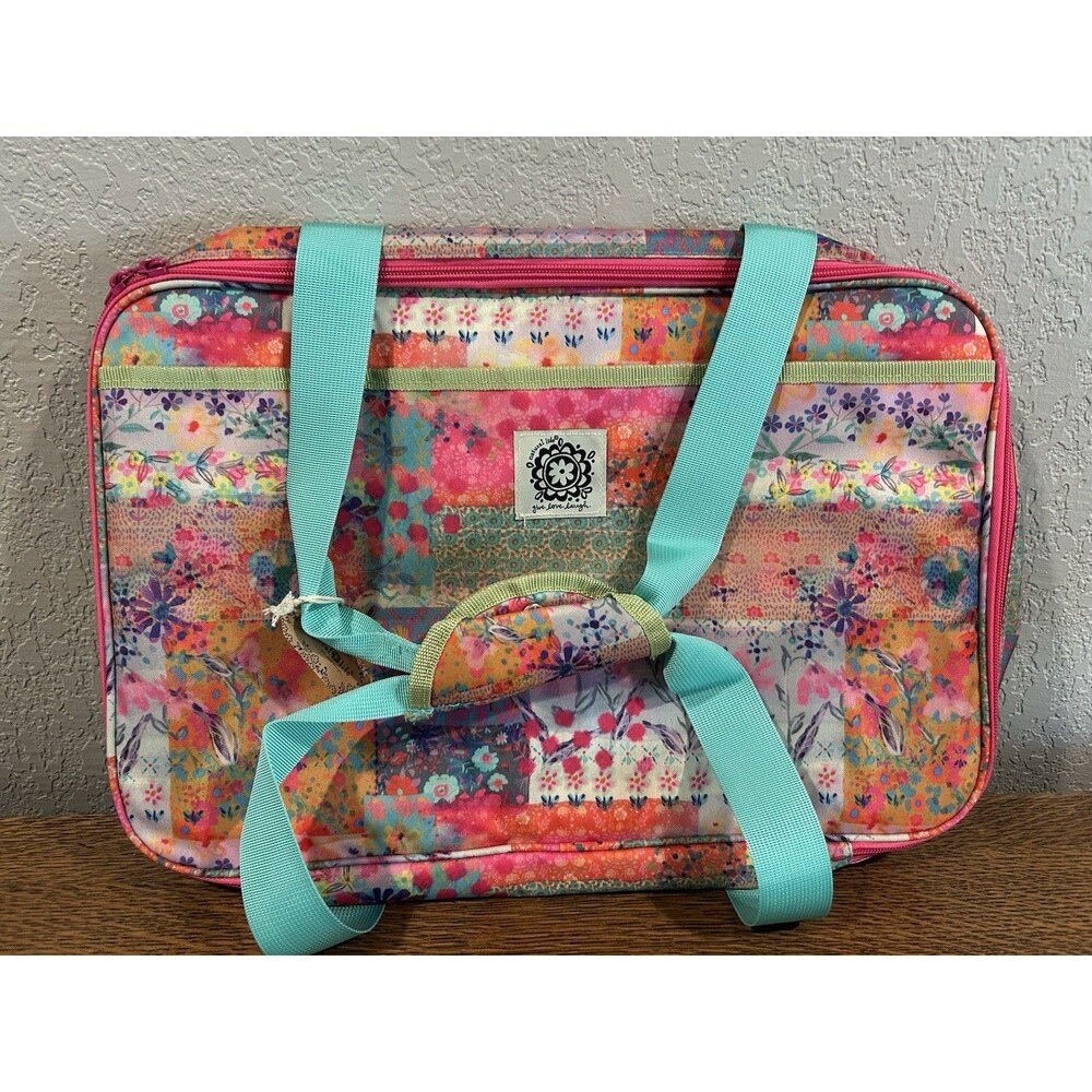 Natural Life Casserole Carrier Cozy Pink Watercolor Patchwork NWT